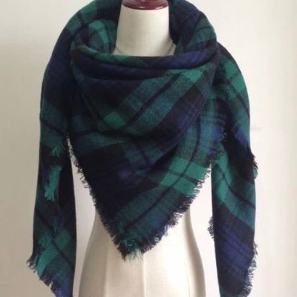 Plaid Blanket Scarf